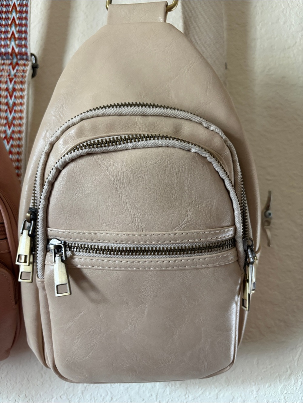 2 Sling Crossbody Bags with Tribal Strap - Picture 9 of 16